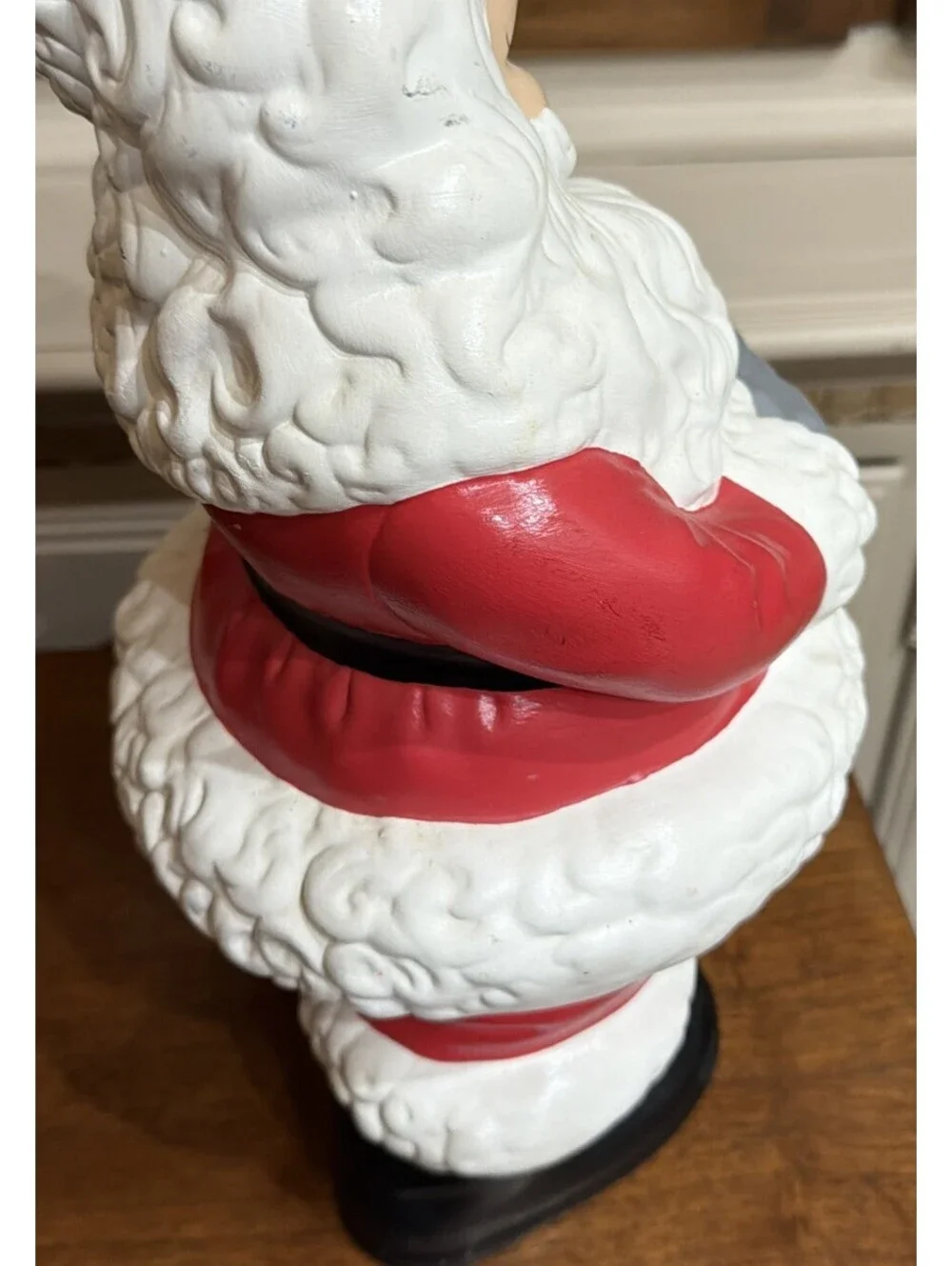 Vintage Ceramic Winking Santa Claus Figurine Atlantic Mold Large 16” MK Signed